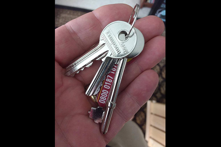 We've got the keys to our location at A4 Artist Studios - now work can begin to create Martha's hotel room!