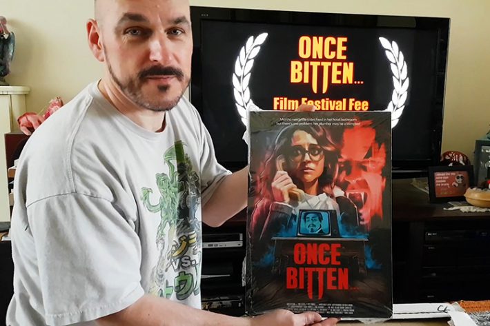 Once Bitten... director Pete Tomkies unveils the Once Bitten... poster!