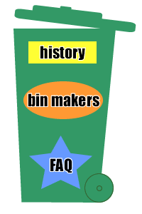 Green wheelie bin image map